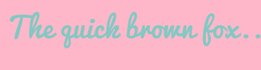 Image with Font Color 83C8C3 and Background Color FEB7C9